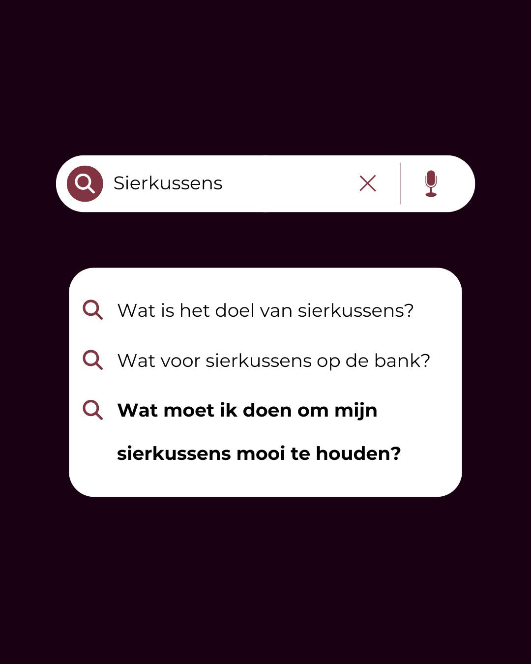 Wat moet ik doen om mijn sierkussens mooi te houden?
