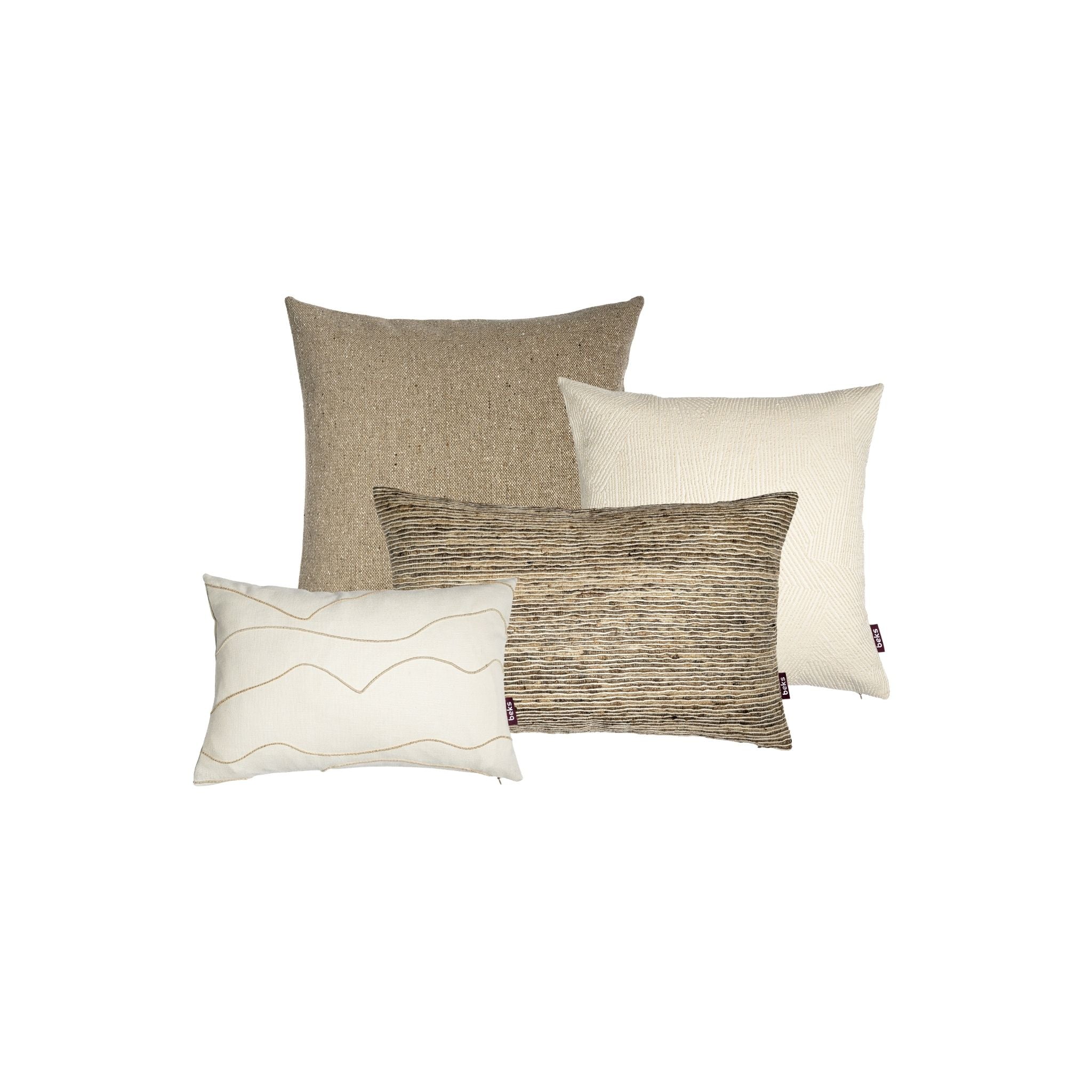 Taupe sierkussens Studio Beks