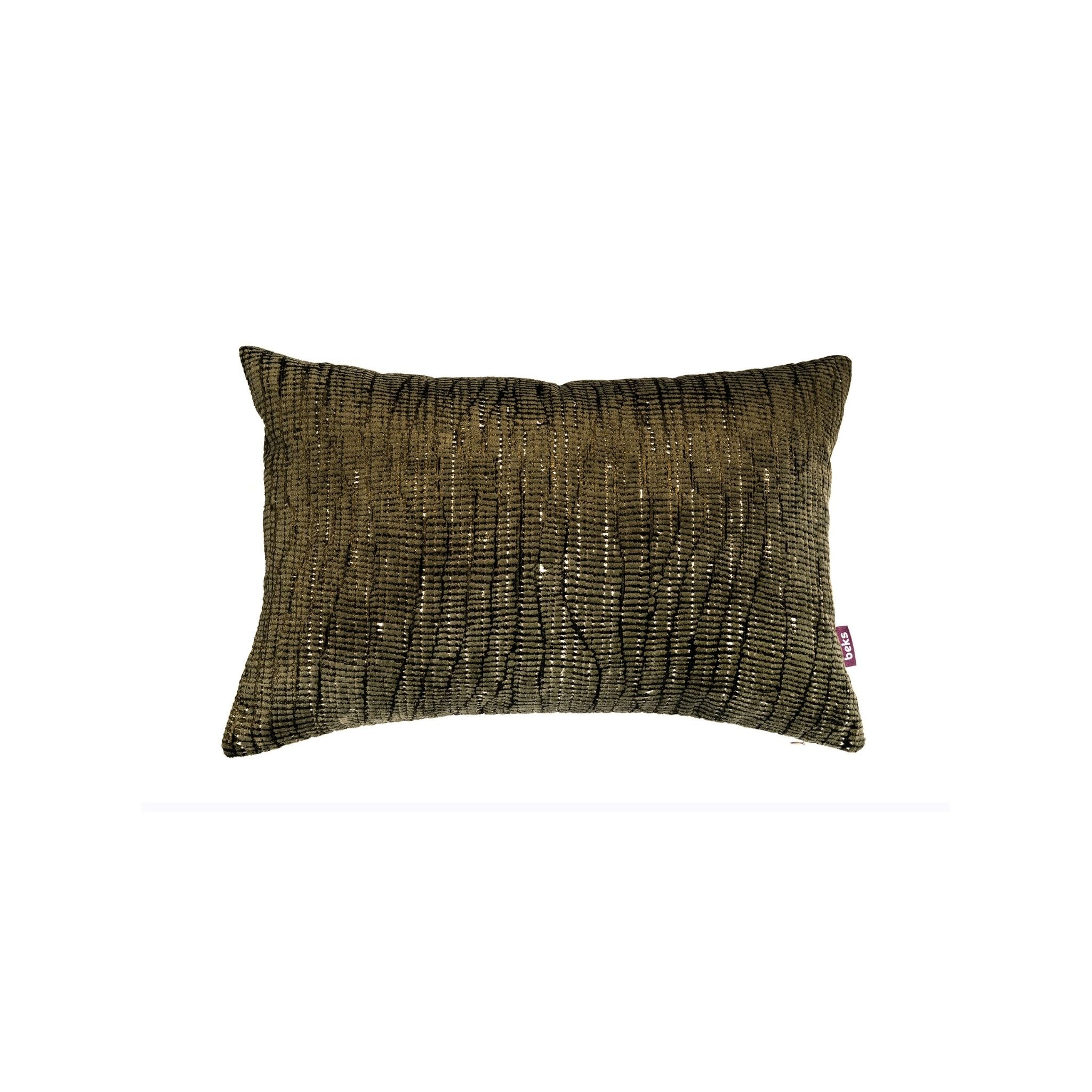 Studio Beks - Langwerpig, groen sierkussen Mason