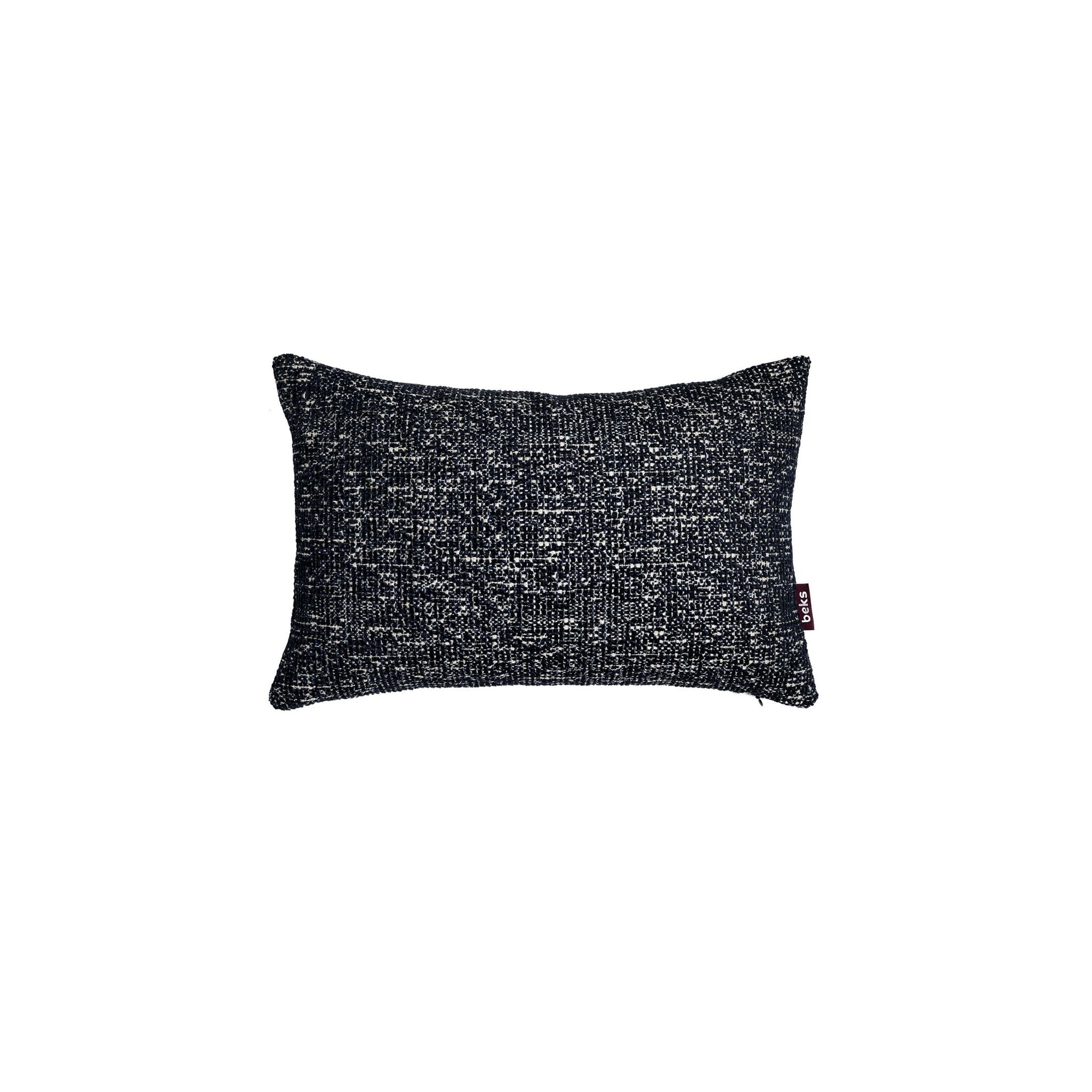 Studio Beks - Blauw, langwerpig sierkussen Ted