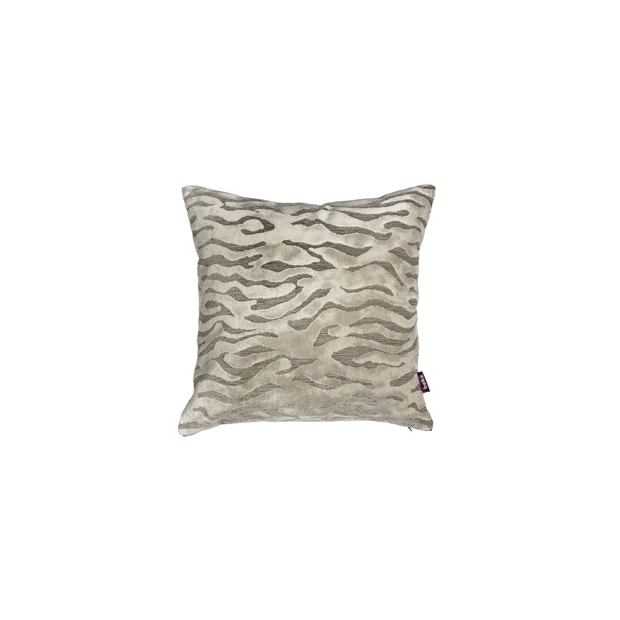 Studio Beks - Grijs, vierkant sierkussen Yara