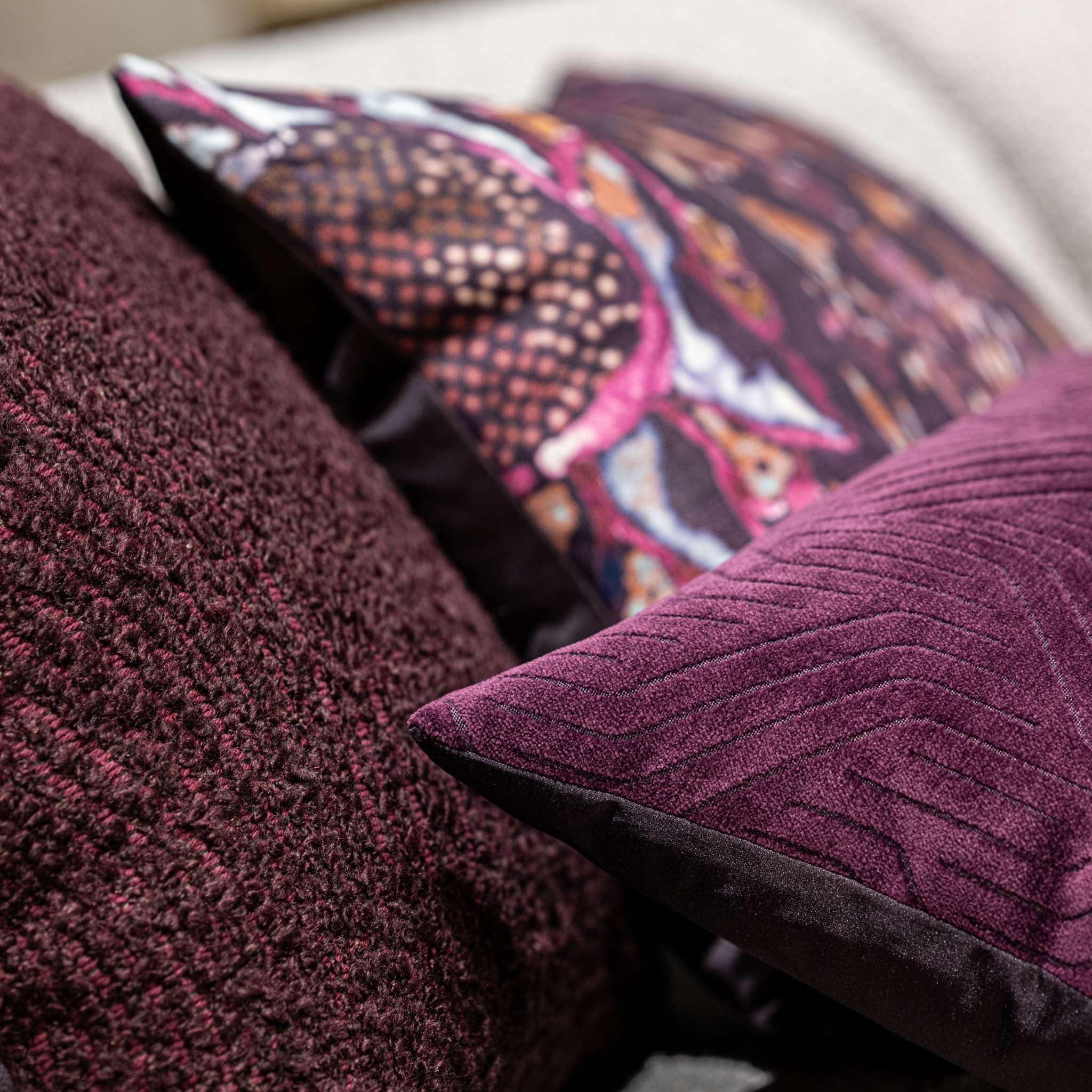 Sierkussen Maeve - Paars 30x45 cm