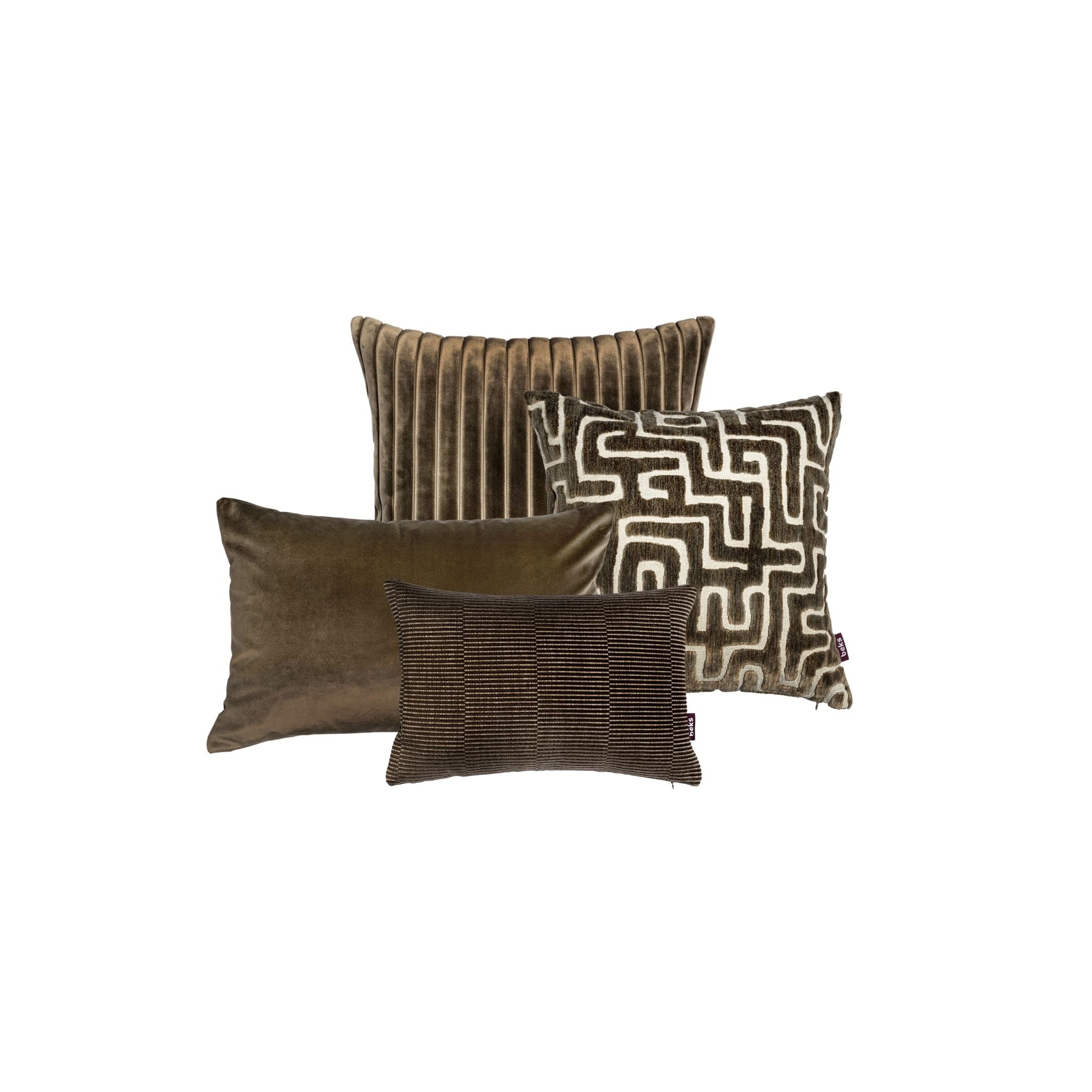 Sierkussencombinatie – Donkerbruin M