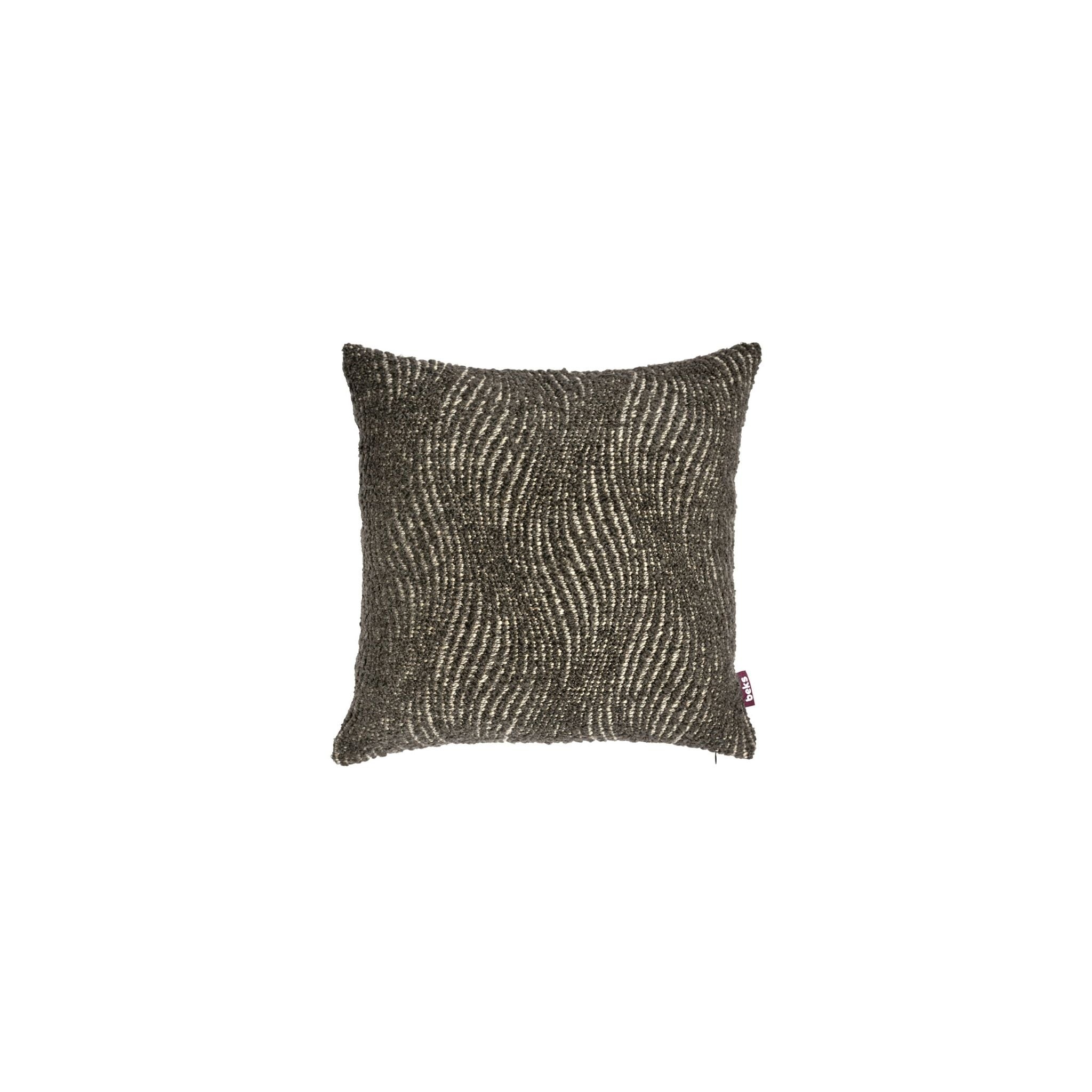 Studio Beks - Antraciet, vierkant sierkussen Fedde