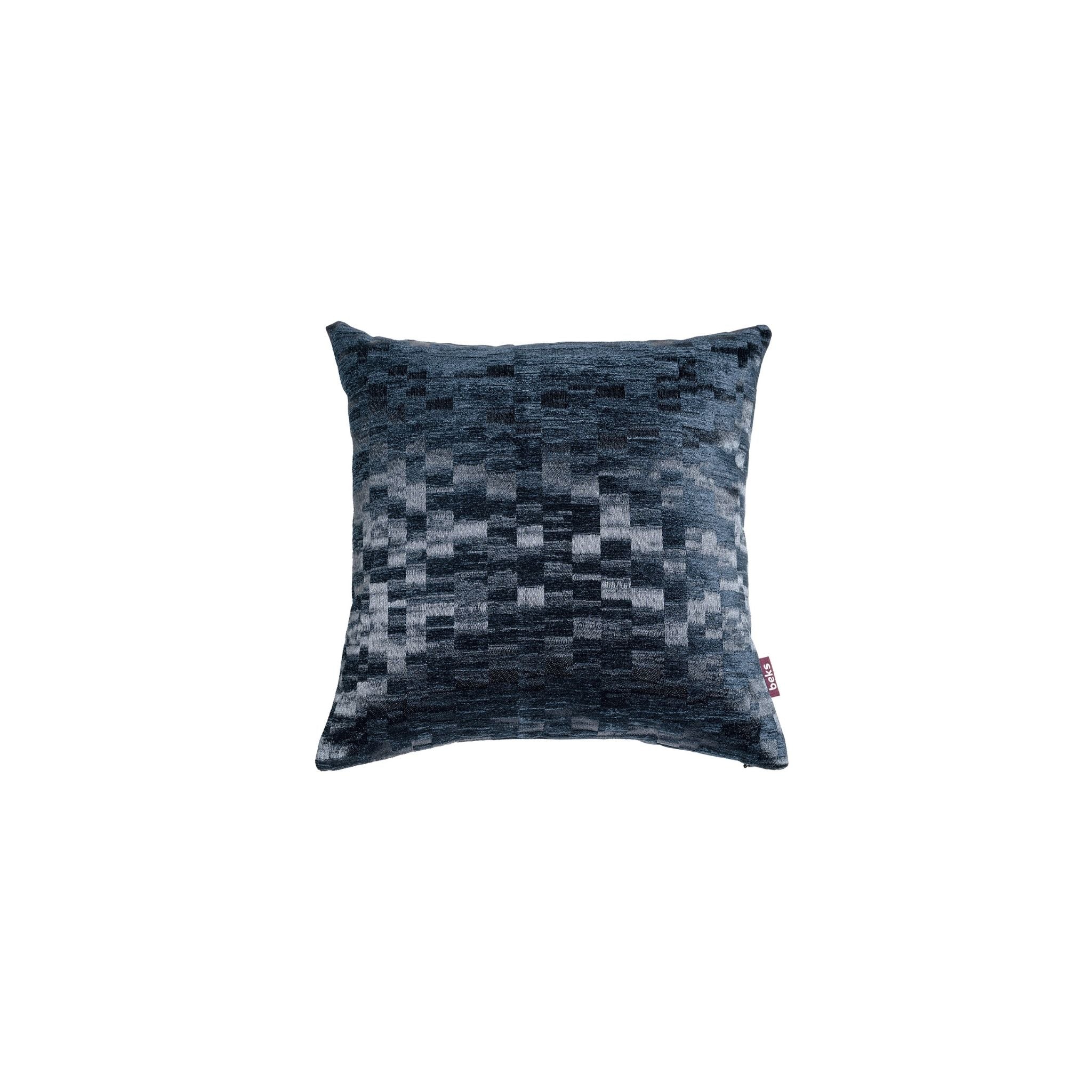 Studio Beks - Blauw, vierkant sierkussen Stef